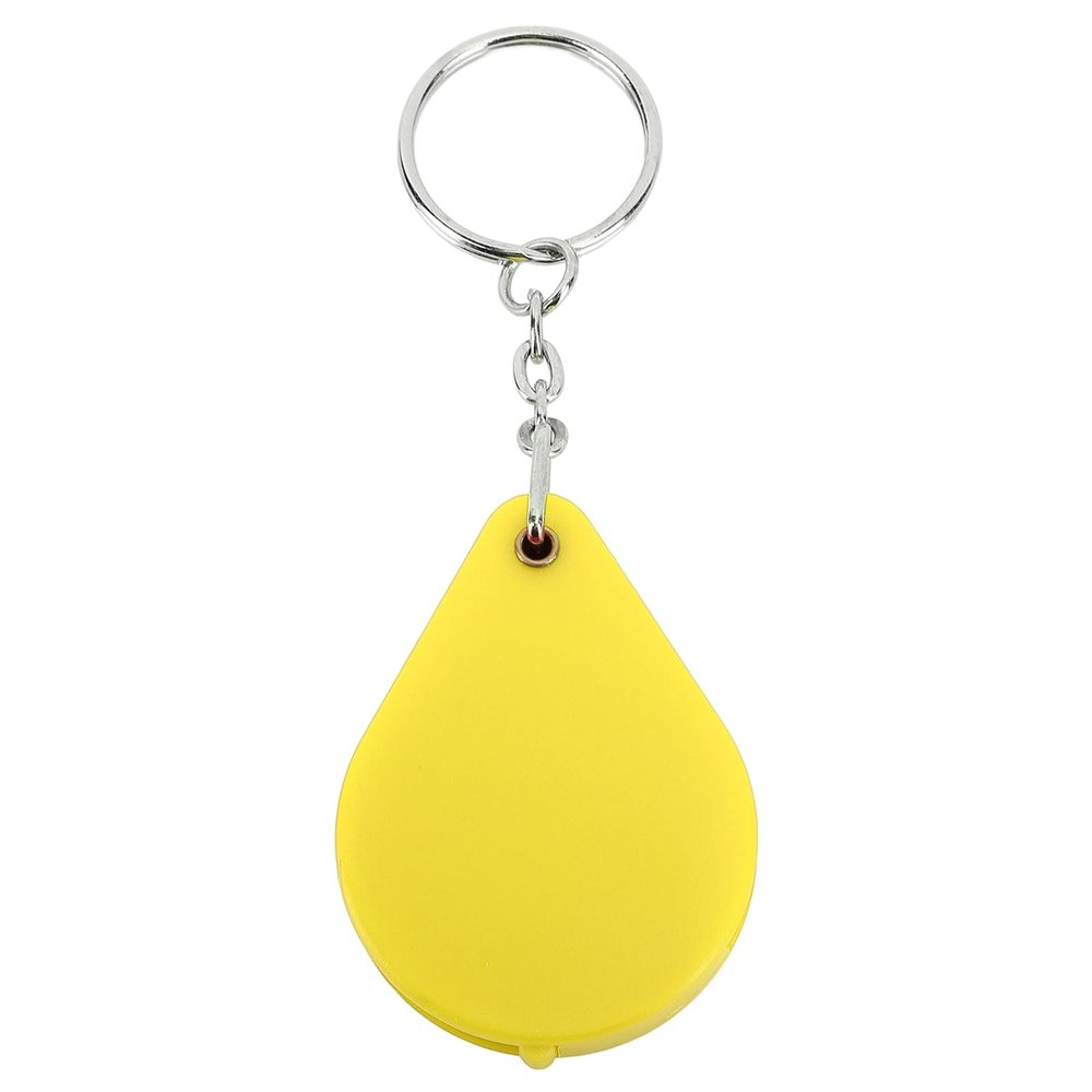 10X Small Pocket Magnifier Glass, Mini Folding Magnifying Lenses, Magnifier Keychain 10X Magnification Foldable Portable Mini Magnifying Glass with Key Ring for Outdoor Reading (Yellow)