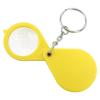 10X Small Pocket Magnifier Glass, Mini Folding Magnifying Lenses, Magnifier Keychain 10X Magnification Foldable Portable Mini Magnifying Glass with Key Ring for Outdoor Reading (Yellow) view 2