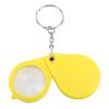 10X Small Pocket Magnifier Glass, Mini Folding Magnifying Lenses, Magnifier Keychain 10X Magnification Foldable Portable Mini Magnifying Glass with Key Ring for Outdoor Reading (Yellow) view 4