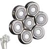 BAAQII 7D Electric Shaver Heads Replacement for 7 Heads Rotary Electric Shaver Razors Universal Blades Head Replacement Head Razors for Bald Men