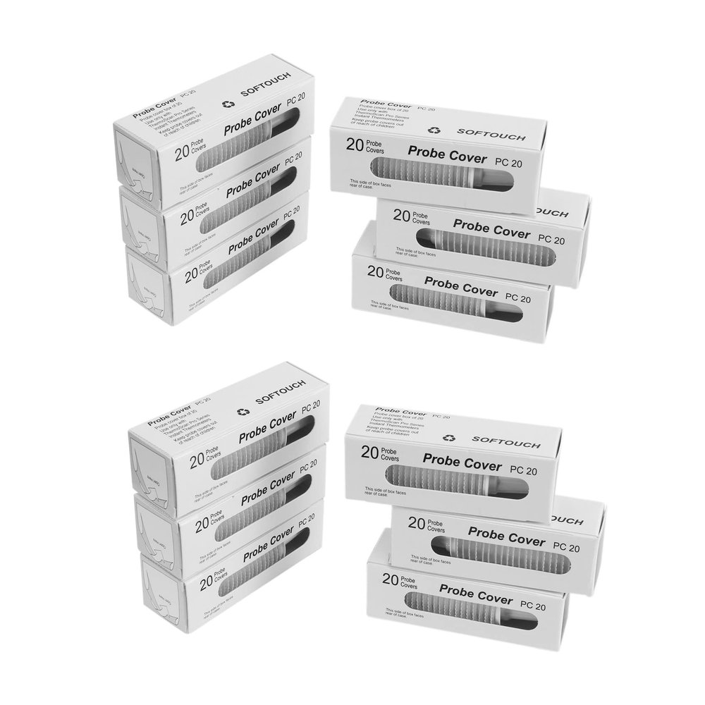 Sxmrmnx 240 Pcs Disposable Ear Thermometer Cover, Ear Thermometer Cover, for All Models