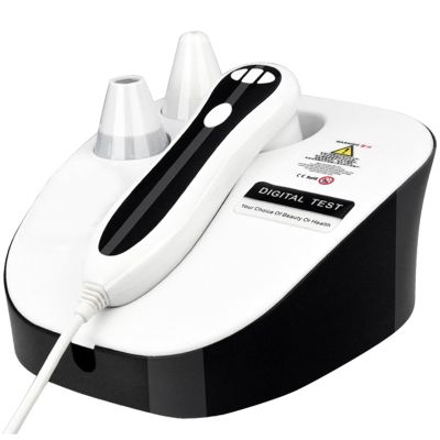 Skin Diagnosis Hair Analyzer, Skin Detector Tester Hair Skin Analyzer Machine Skin Pigment Tester, Skin and Hair Detection Hair Follicle Detector 50x/200x DualHeads Skin Scalp Detector