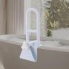PLOTSAGE Bathtub Support Grab Bar, Height Adjustable, Non-Slip, Heavy Duty Construction, Tool-Free Assembly, Ideal for Seniors and People with Limited Mobility,White view 4