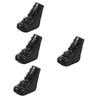 Mipcase 4pcs Replaceable Crutch Tip Rubber Hiking Pole Tip for Trekking Walking Stick Rubber Ends for Outdoor Walking view 1