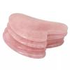 10Pcs Pink Natural Gua Sha Board Jade Rose Quartz Stone Face Massage Tool Gift view 1