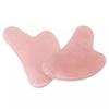 10Pcs Pink Natural Gua Sha Board Jade Rose Quartz Stone Face Massage Tool Gift view 3