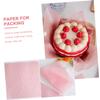 Cabilock 100 Sheets Baking Food Papers Pink Cake Wrapping Non-Stick Cheese Paper for Home view 2