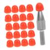 Anneome 48pcs Dent Removal Rod Tips Replacement Heads for Auto Body Repair Tools Red Alloy and Plastic Material Precise Repair Work Vehicle Dents view 1