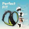 Comfort X Harness Dual Snap Mesh, Neon Black, X-Small view 4