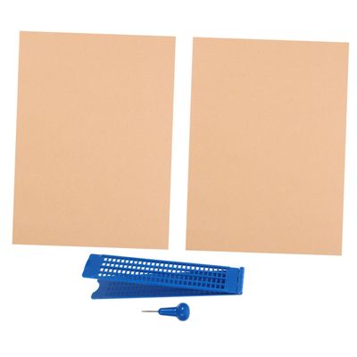 NAMOARLY Sturdy Plastic Braille Writing Lines Stylus Practice Papers Blind Accessory Kit