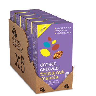 Dorset Cereals Fruit & Nut Granola 5 Packs of 450g
