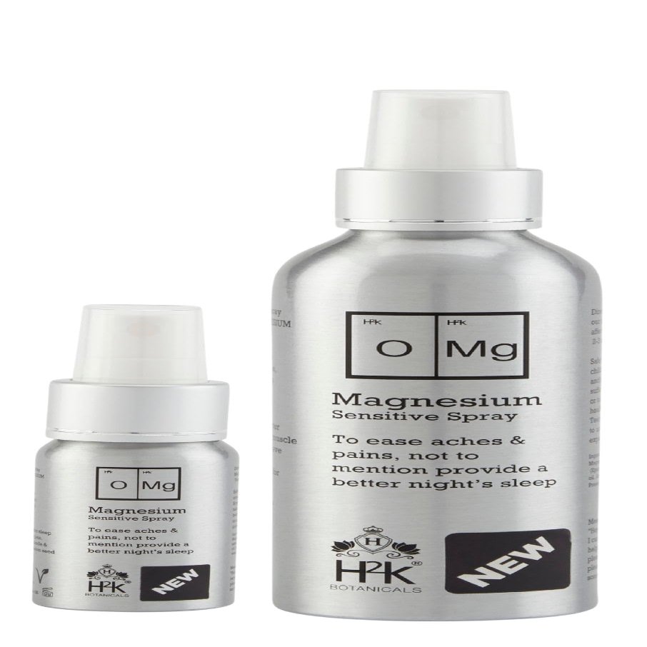 H2K Botanicals Magnesium Spray for Sensitive Skin. Magnesium for Sleep, Sore Muscle Repair and Restless Legs Menopause Relief OMG (175ml & 30ml)