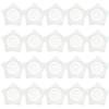 DVOFU 20Pcs Castor Oil Pack Wrap Star Shape Self-Adhesive Patches Highly Absorbent Compress Patches Belly Button Wrap Pads for Adult (Oil Not Included) view 1