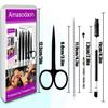 [9+1 PCS] Professional Stainless Steel Tweezers Set High-Precision Beauty Tools for Eyebrows, Facial Hair, Splinter & Ingrown Hair Removal view 3