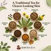 BLOOD DETOX TEA Cleanses the Blood, Supports Liver Function & Improves Skin Conditions with Sarsaparilla Root, Burdock Root, Dandelion Root, Yellow Dock Root, Oregon Grape Root & Turmeric Premium view 3