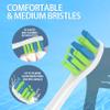 10 Pack Replacement Heads Only Compatible with 7AM2M AM100 AM105 AM111 Electric Toothbrush, Medium Bristles Brush Head, White view 3