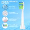 10 Pack Replacement Heads Only Compatible with 7AM2M AM100 AM105 AM111 Electric Toothbrush, Medium Bristles Brush Head, White view 4