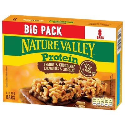 Nature Valley Protein Peanut & Chocolate Cereal Bars Big Pack 8 x 40 g
