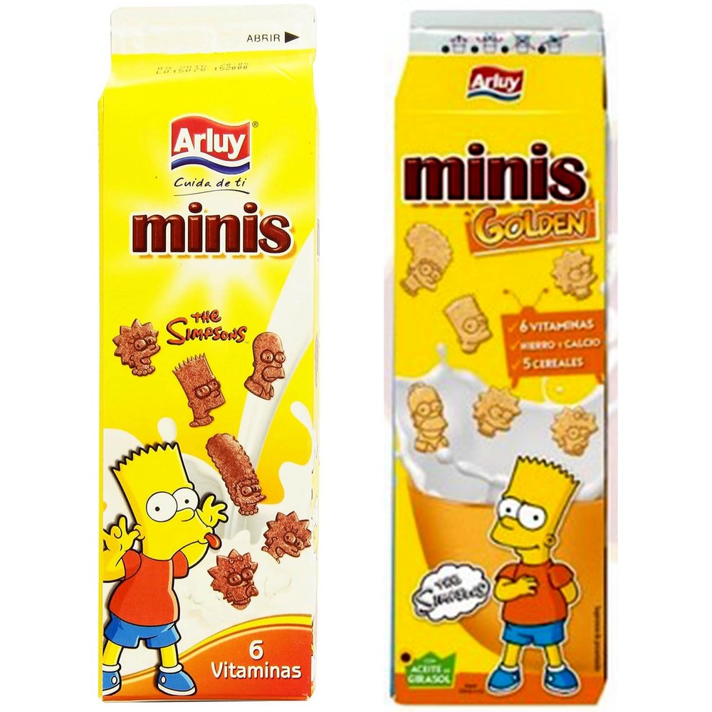 Biscuits Mini Golden & Cocoa SPANISH Cookies Orginal mins Pack - 2x 275g