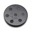 7 Chakra Gemstone Ball Sphere Set Black Crystal Stand view 3