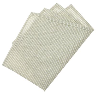 SOLUSTRE Linen Cotton Napkins Striped for Dining Table Decor Boys and Girls Food Mat Washable Placemat for Farmhouse Kitchen Insulation