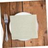 SOLUSTRE Linen Cotton Napkins Striped for Dining Table Decor Boys and Girls Food Mat Washable Placemat for Farmhouse Kitchen Insulation view 4