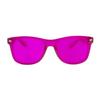 RobRia Color Therapy Glasses - Chromotherapy Tinted Lens Glasses, Scratch-Resistant Lenses with Premium Frames (Magenta) view 1