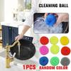 30pcs Anti-Scratch Scouring Sponges, Reusable Round Dish Pot Scrubber, Kitchen Dish Pads Stain Removing Cleaning Scrubber, Random color view 3