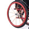 1Pair Wheelchair Push Rim Covers, 22/24in Non-Slip Rear Wheel Sports Wheelchair Rubber Cover, Wear-Resistant, Improve Grip and Traction(Red,22in) view 1