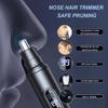 Nose Hair Trimmer, YiYunTE USB Rechargeable Beard Trimmer Men Women, Nose Hair Beard Trimmer Professional with LED Display, Waterproof Hair Remover Nose for Ears Eyebrows Face Facial Hair view 3