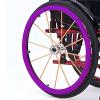 22/24 Inch Wheelchair Cover,Wheelchair Push Rim Covers,1 Pair Silicone Wheelchair Cover,Non-Slip Wear-Resistant Rear Wheel Push Ring Protective Cover(Purple,24in) view 1