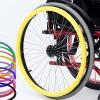 Wheelchair Rear Wheel Grips Cover - 22in Wheelchair Push Rim Covers, Silicone Wheelchair Push Rings, Non-Slip, Wear-Resistant, Improve Grip and Traction(22in,Yellow) view 1