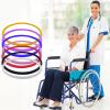 Wheelchair Rear Wheel Grips Cover - 22in Wheelchair Push Rim Covers, Silicone Wheelchair Push Rings, Non-Slip, Wear-Resistant, Improve Grip and Traction(22in,Yellow) view 3