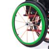 1Pair Wheelchair Push Rim Covers, 22/24in Non-Slip Rear Wheel Sports Wheelchair Rubber Cover, Wear-Resistant, Improve Grip and Traction(Green,24in) view 1