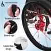 22/24 Inch Wheelchair Cover,Wheelchair Push Rim Covers,1 Pair Silicone Wheelchair Cover,Non-Slip Wear-Resistant Rear Wheel Push Ring Protective Cover(Orange,24in) view 3