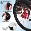 Wheelchair Cover,1 Pair 22/24 Inch Silicone Wheelchair Cover,Non-Slip Wear-Resistant Rear Wheel Push Ring Protective Cover,Rear Wheel Grips Accessories(Black,24in) view 3