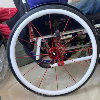 22/24in Wheelchair Push Rim Covers, 1 Pair Non-Slip Wear-Resistant Hand Push Cover, Wheelchair Accessories(White,22in)