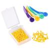 AMOYER Diastema Wedges 400pcs Disposable Dental Fixing Wedge with Hole Plastic Dentistry Tooth Gap Wedge for Dental Restoration view 2