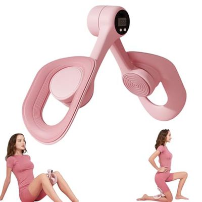 Imgjsx Aurora Glaze Pelvic Floor Trainer, 2025 New Upgraded , Intelligent Counting, 360 Rotation, Anti Slip Design, Thigh Toner Workout (Pink)