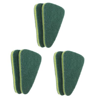 Didiseaon 6pcs Bathroom Floor Brush Scrubber Head Multipurpose Cleaning Scrub Tile Corner Brush Head for Stain Removal in Kitchen and Bathroom