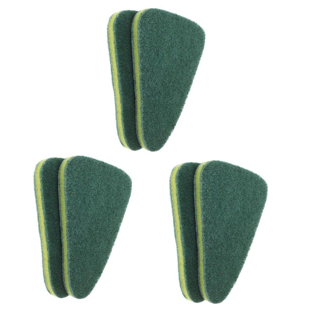 Didiseaon 6pcs Bathroom Floor Brush Scrubber Head Multipurpose Cleaning Scrub Tile Corner Brush Head for Stain Removal in Kitchen and Bathroom