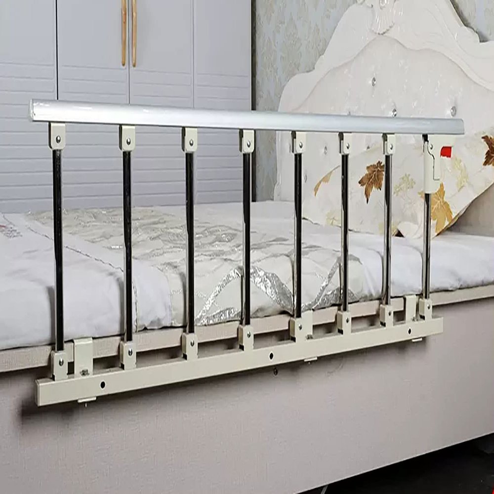 SXTYFBB Bed Rail Guard Side Rails for Elderly Adults Seniors Assist Safety Handle Bedside Grab Bar Handicap Bed Railings Cane Care Equipment Home Medical Folding Handles