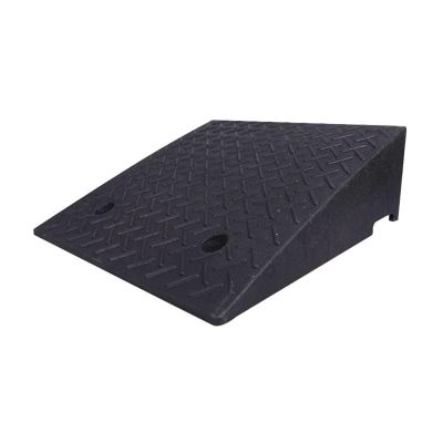 18cm(7inch) Rise Height Rubber Curb Ramp, Heavy Duty Threshold Ramp, Anti-Slip Driveway Ramp for Cars Wheelchairs Scooter Lawn Mower
