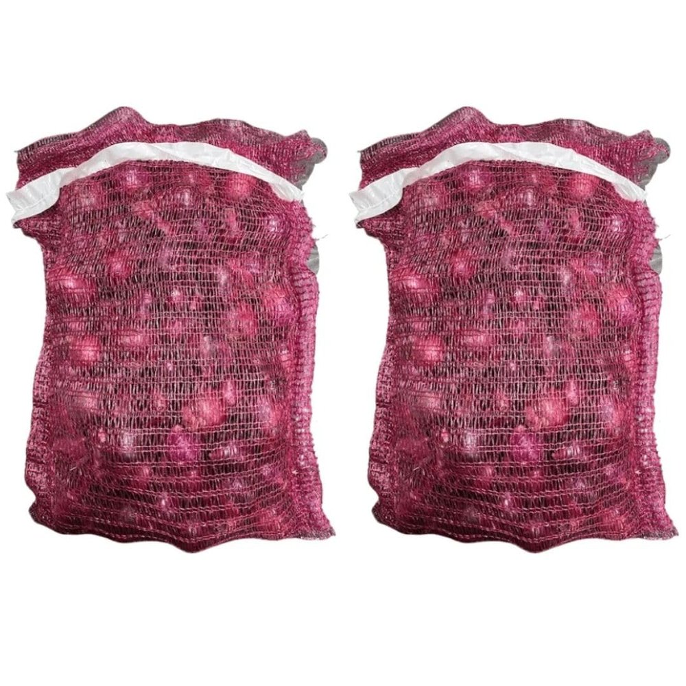 Fresh Red Onion Bag 4kG | Premium Quality, Sweet & Mild Flavor | Pack of 2