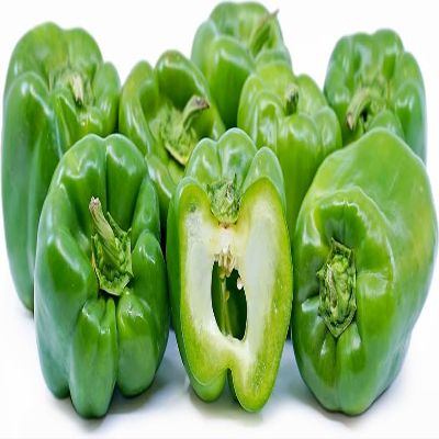 Fresh Green Bell Peppers I Crisp & Sweet I Pack of 5
