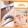 TOVINANNA 2pcs Stainless Steel Tweezers Eyelid Massage Tool Portable Care for Home and Professional Use Eyelid Care Clean Tools view 3
