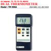 i-POOK THERMOMETER TM-906A with data logging 0.1 degree High Accuracy RS232 DUAL input Temperature Range: -50 to 1230 Accuracy: (0.75% + 1) made in Taiwan view 2