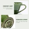 Ceramic Coffee Dripper Filter, 60Angle Tapered Hand Brew Coffee Cup Drip, Reusable Porcelain Pour Over Coffee Dripper, Retro Filter Coffee Set For Travel Camping Office HomeO(Green) view 3