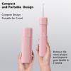 HUACO CARE Portable Water Flosser for Teeth, with Telescopic Water Tank,3 Modes & IPX7 Waterproof, Home & Travel (Pink) view 2
