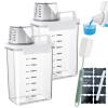 Aartsye Airtight Dispenser for Laundry Detergent 1800 ml, Multifunctional Washing Powder Box view 1